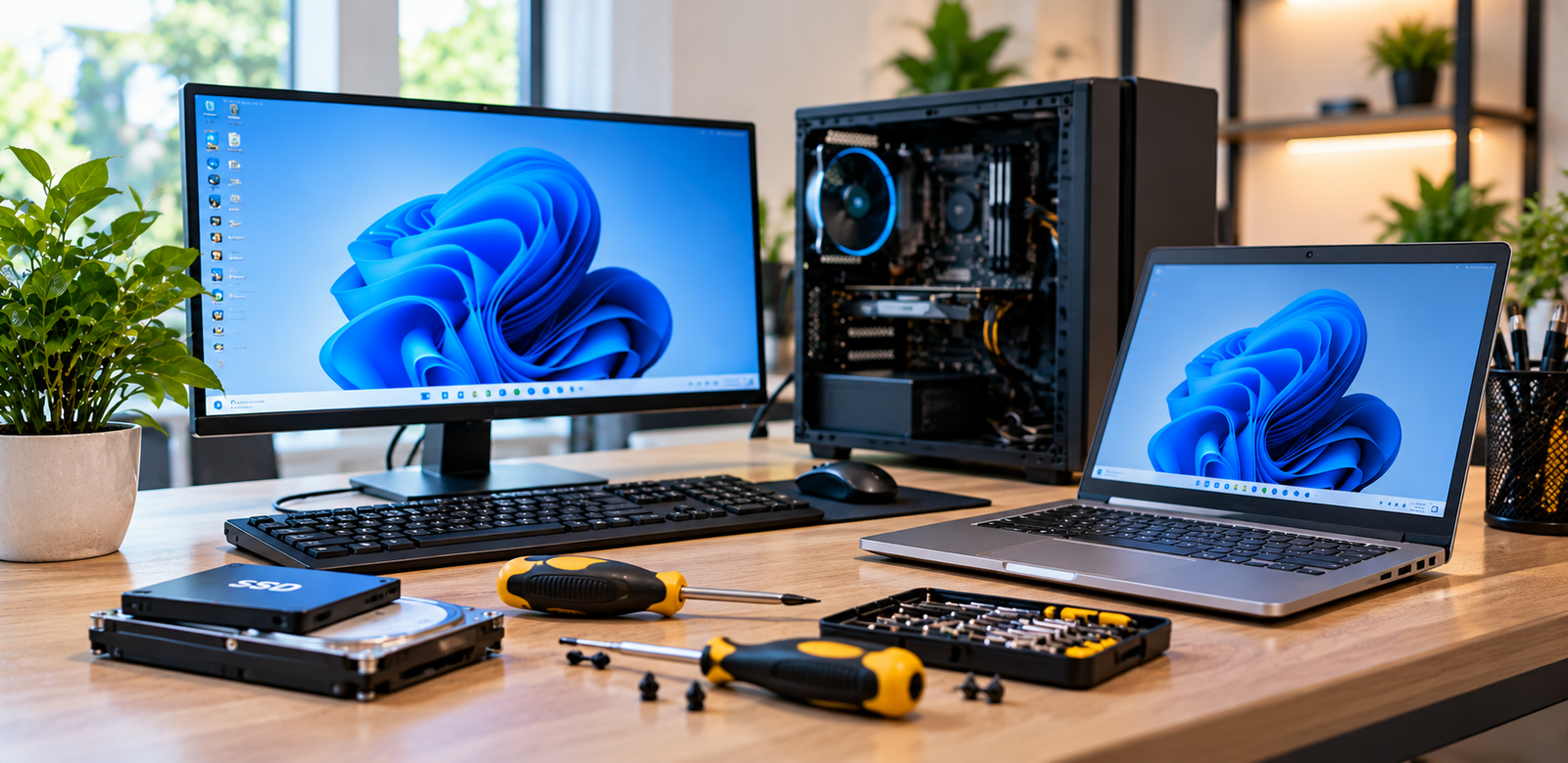 Home coputer upgrade workspace